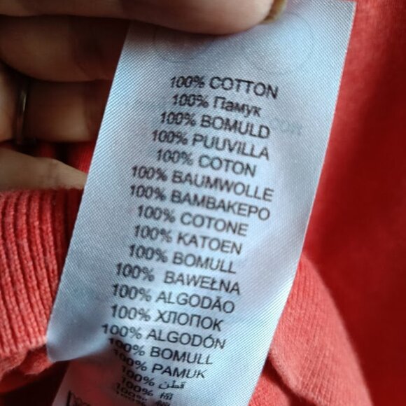 XXL🍂 BEN SHERMAN Men's Casual Orange V Neck Cotton Sweater Pullover - Picture 7 of 9